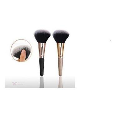 Imagem de Pincel Maquiagem Grande Pincéis P/ Rosto Base Blush Pó Profi - OEM, Ro