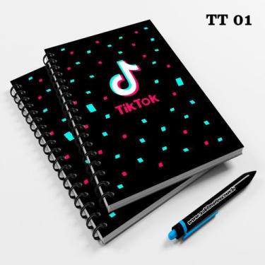 Imagem de Caderno Universitário 96fls Tik Tok - Premium