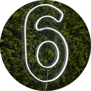 Imagem de Painel Led Neon Números 0 a 9 Acrílico Cristal 50cm Altura - Laser Leg