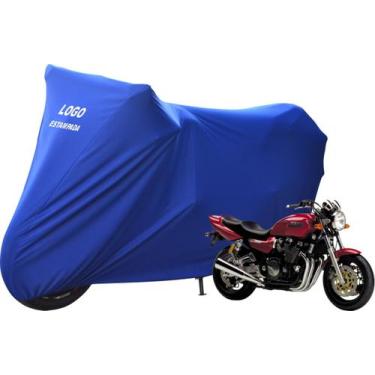 Imagem de Capa Para Moto Yamaha XJR 1200 Alta Durabilidade Com Logo - Mz, Azul