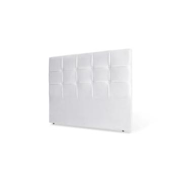 Imagem de Cabeceira De Cama Box Luiza Queen 160cm X 106cm Couro Branco Ms Decor 