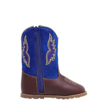 Imagem de Bota Texana Infantil Bebê Recém Nascido Boiadeira Ana castela Bota Rod