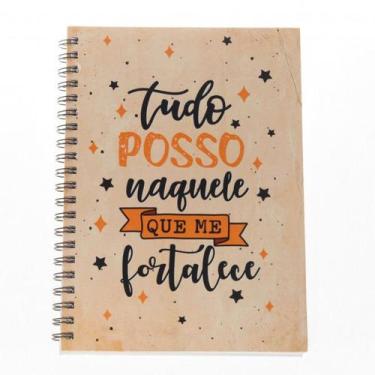 Imagem de Caderno Capa Dura Universitário 1 Matéria Tudo Posso - Serv Color, Tud