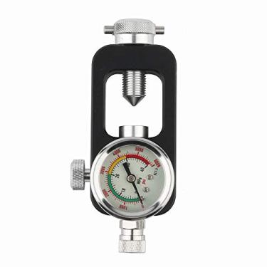 Imagem de Adaptador de refil de válvula DIN Scuba Gurlleu de liga de alumínio 4500 PSI PCP Paintball HPA estação de enchimento e sistema de carregamento, Preto