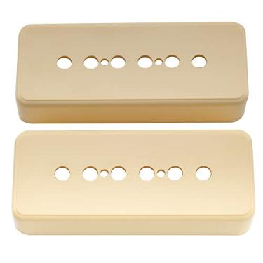 Imagem de Musiclily Pro 48mm Plástico Capa Captador P90 Sopabar para Guitarra Import Les Paul SG, Creme (2 Peças)