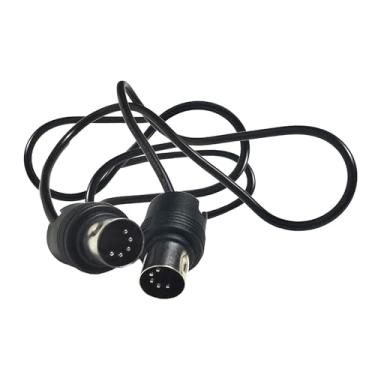 Imagem de Fancyes Cabo de extensão de áudio conversor de cabo midi extensão cabo de áudio ângulo direito acessórios de transmissão de órgão cabo de instrumento, 5m