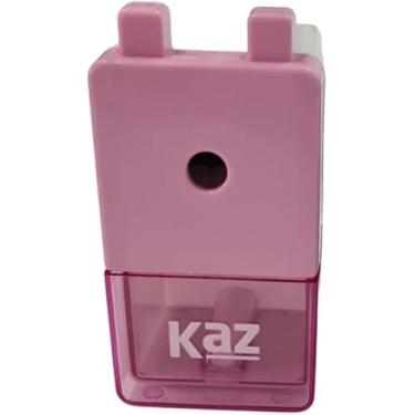 Imagem de Apontador Manual De Mesa Com Manivela E Coletor Rosa.