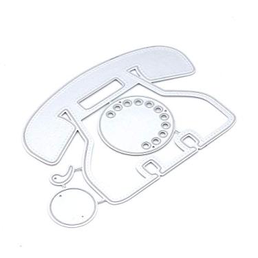 Imagem de KSCRAFT Desk Phone Memory Dex Metal Cutting Dies Stencils for DIY Scrapbooking/Photo Album Decorative Embossing DIY Paper Cards