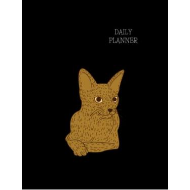 Imagem de Abyssinian Cat Daily Planner Undated: Undated Daily Planner 8.5 x 11 inches 110 pages, Abyssinian Cat Gift