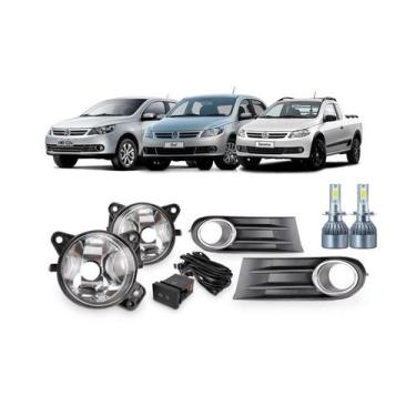 Imagem de Kit Farol Milha Neblina Auxiliar Gol Voyage Saveiro G5 2009 2010 2011 