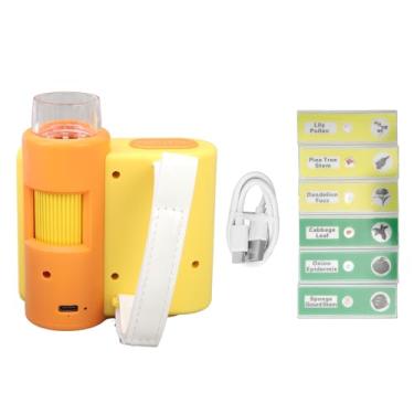 Imagem de Microscópio Portátil, Câmera de Microscópio Infantil Com Tela de 2 Polegadas, Ampliação 1000x, Led Ajustável, 1080p, Foto, Vídeo, Microscópio Digital Portátil (#12)