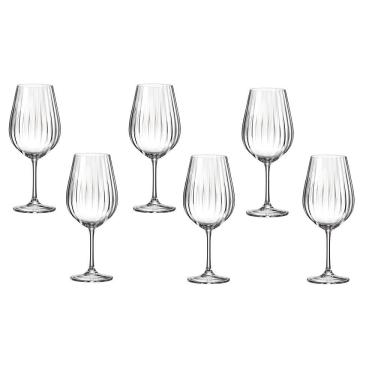Imagem de Taças de Vinho Água em Cristal - 400ml - Kit com 6 Peças -  Gourmet