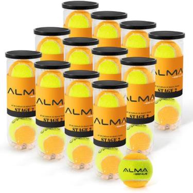 Imagem de Kit Bola Beach Tennis Profissional 36 Unidades Alma Geius - Alma Geniu