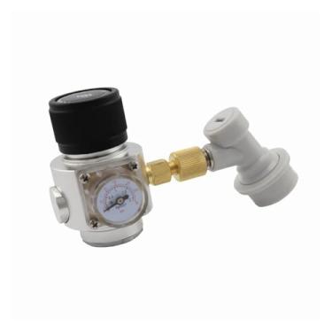 Imagem de Fabricação caseira de cerveja Mini Co2 Regulator 0-30psi Gauge Keg Charger Co2 Beer Brewing With Gas Ball Lock Connector Homebrew Draft Beer System Acessórios para vinho