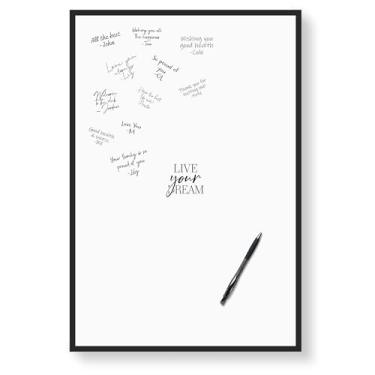 Imagem de Karto Quadro de assinatura de aniversário de aposentadoria - Artigos de festa, livro de convidados de assinatura de formatura ou alternativa de cartão - 30º 40º 50º 60º - Tamanho do pôster 28 x 43