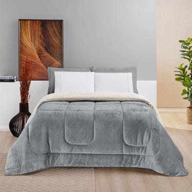 Imagem de Coberdrom Casal King Edredom Pele De Carneiro Dupla Face Everest - Bia