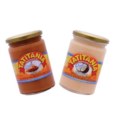 Imagem de Kit Diet: Doce de Leite + Cocada Cremosa sem Açúcar 400g - Tatitânia