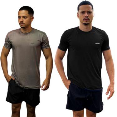 Imagem de Kit 2 Camisa Dry Fit Masculina Esportiva Academia Treino Dia a Dia - O