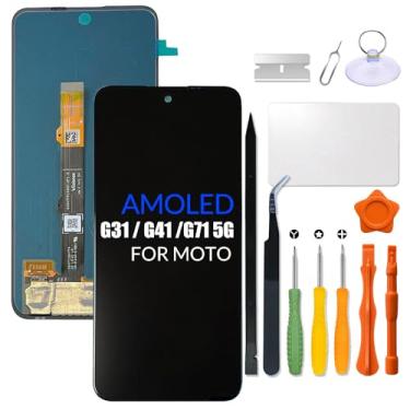 Imagem de Substituição para Motorola Moto G31 G41 G71 5G Tela LCD AMOLED para Moto XT2173-3 XT2167-2 XT2169-1 Tela LCD Touch Screen Digitalizador Assembléia com kit de reparo (AMOLED)