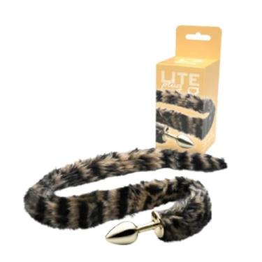 Imagem de Plug Anal Pequeno Com Rabo Longo Conforto e Estímulo Fantasias Seguro e Fácil de Limpar Discrição