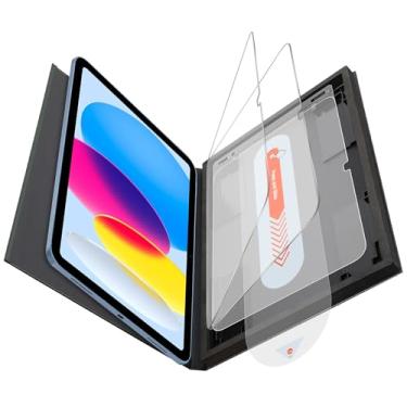 Imagem de OMOTON Protetor de tela para iPad 11ª 10ª geração A16 27.9 cm 27.7 cm (2025/2022), vidro temperado de dureza 9H com bandeja de fácil instalação, compatível com Apple Pencil, pacote com 2