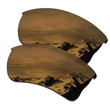 Imagem de SmartVLT Lentes de substituição masculinas bronze dourado para óculos de sol Oakley Quarter Jacket OO9200