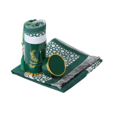 Imagem de Tapete de oração muçulmano com miçangas Eid Ramadan Tapete Namaz Tapete fino conveniente masculino conjunto de tapete de oração muçulmano