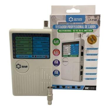 Imagem de Testador Profissional P Cabo Multifunção Rj45 Rj11 Bnc E Usb - Lotus