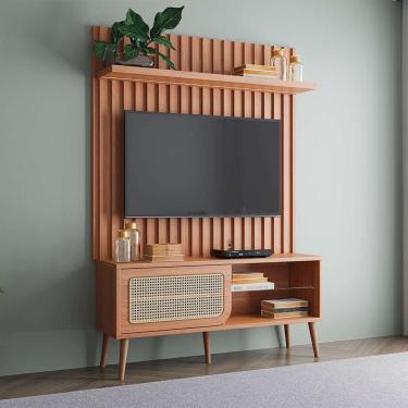 Imagem de Rack com Painel para TV até 55 Polegadas com LED Balu 1 pt Freijó