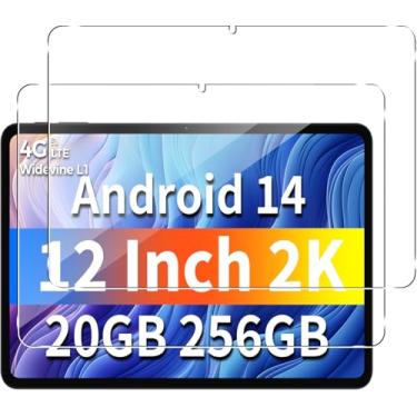 Imagem de Murmure Protetor de tela para tablet UMIDIGI G9 Tab/UMIDIGI G7 Tab Pro 28 cm, [2 unidades] dureza 9H [clareza HD] película de vidro temperado anti-arranhões, fácil instalação, sem bolhas