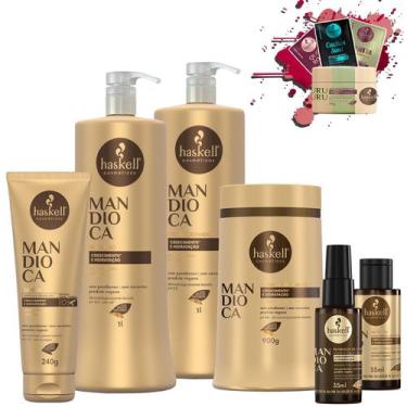 Imagem de Kit Haskell Mandioca Sh Cond 1l Masc 900g Leave Nect Rep