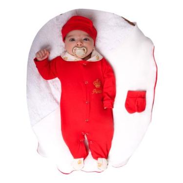 Imagem de Saída de Maternidade de Menino Coroa 4 peças - Pandora Baby Enxovais, 