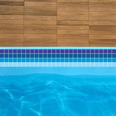 Imagem de Bordas Adesivas Piscinas 1mx10cm 10und azul - lene adesivos, alx01