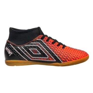 Imagem de Chuteira Futsal Umbro Mutant Infantil, Laranja, 35