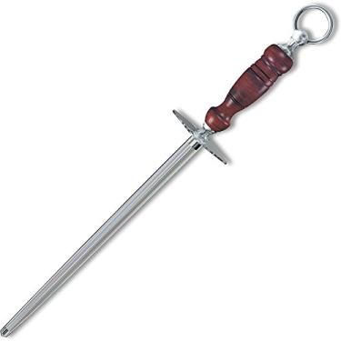 Imagem de Victorinox 7.8991.24 aço afiado redondo corte regular 30,48 cm, cabo de madeira escura, prata/marrom