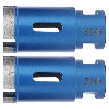 Imagem de 32mm de Serra de Orifício de Mármore, 2pcs de Perfuração Azul de 2pcs para Granito de Mármore Em Telhas de Cerâmica de Concreto, Cabeça de Corte Nítido, Quantidade Suficiente,