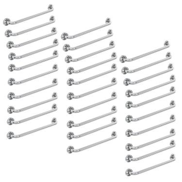 Imagem de Alça De Apoio Inox Barra 50cm Banheiro Kit 30 Unidades Idoso Cadeirante Acessibilidade Deficiente