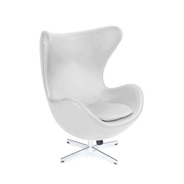 Imagem de Poltrona Egg Suede Branca