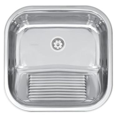 Imagem de Tanque De Encaixe 23l Em Aço Inox Polido Tramontina Hera 40 X 40cm