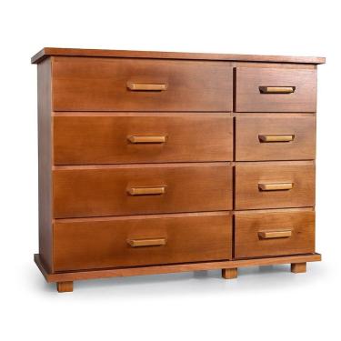 Imagem de Cômoda 8 Gavetas Quarto Nathalia Campo Mogno Mel