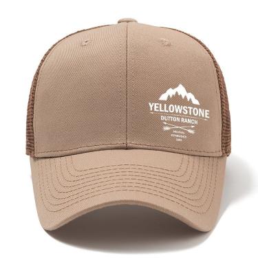 Imagem de Boné De Beisebol Masculino Da Fazenda Dutton De Yellowstone Bege