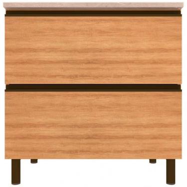 Imagem de Balcão Bartira Cristal Mdp 15mm Com 2 Portas - 80cm Lâmina Mel