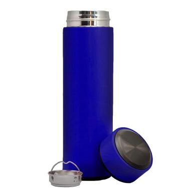 Imagem de Garrafa Térmica Inox 500ml Quente Frio Tampa Azul Nº2