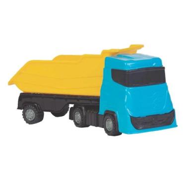 Imagem de SUPER FROTINHA CAÇAMBA  brinquedo  caminhão  articulado  colorido  div