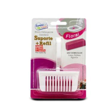 Imagem de Bloco Detergente Sanitário - Floral - Sampa Clean