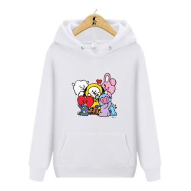Imagem de Blusa de Moletom Canguru BTS Mascotes BT21 Kpop III - Wess Store, Bran