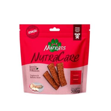 Imagem de Petisco Para Cães Com Batata Doce Whey Protein Nutracare Nutrats Super Premium 300g