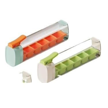 Imagem de Bandeja de cubo de gelo com prensa de tampa