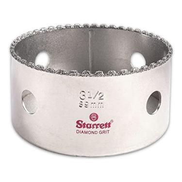 Imagem de Starrett Serra de furo de grão de diamante – ideal para perfurar furos de diâmetro pequeno – 8,8 cm de diâmetro, profundidade de corte de 3,8 cm, tamanho de rosca 5/8-18, tipo de mandril XA2/XA10, prata – KD0312-N