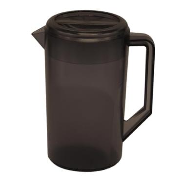 Imagem de Bothyi Jarra de água, dispensador de bebidas, recipiente fácil de encher, jarra de geladeira portátil, utensílios para bebidas, festa de verão, chá gelado ao, Marrom